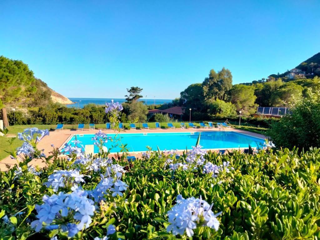 Elbamare Residence Con Piscina Nisporto Bagian luar foto